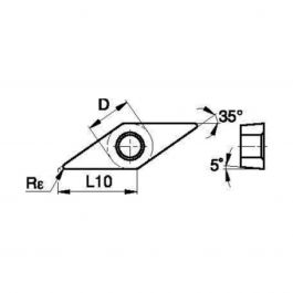 VBMT-FP Rhomboid Turning Insert - WM25CT