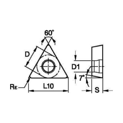 TCMT-FP T Type Turning Insert 0.4mm - WP15CT